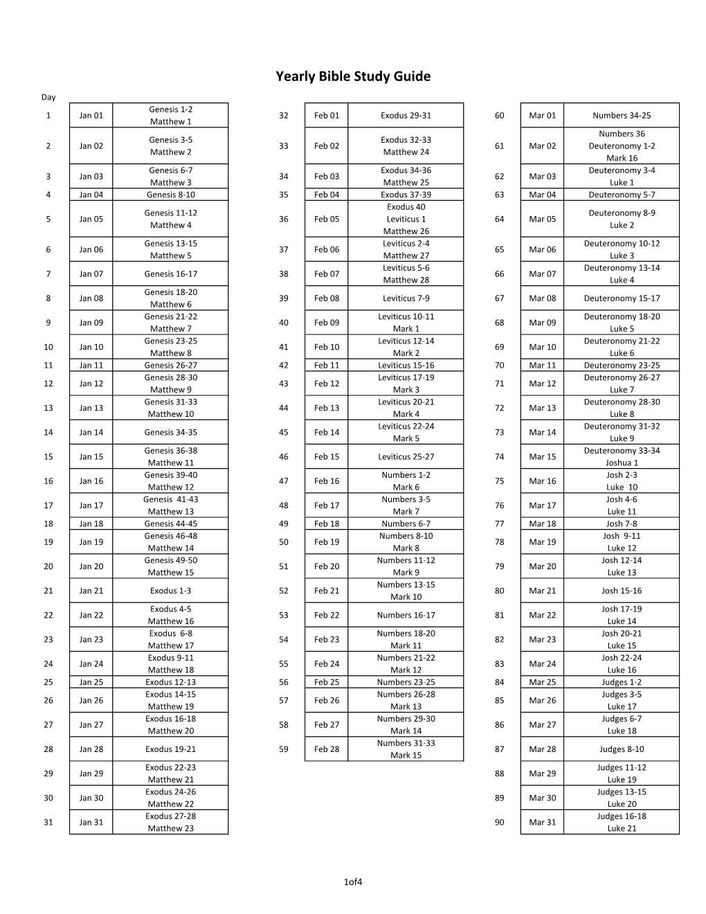 Yearly Bible Study Guide.Xlsx