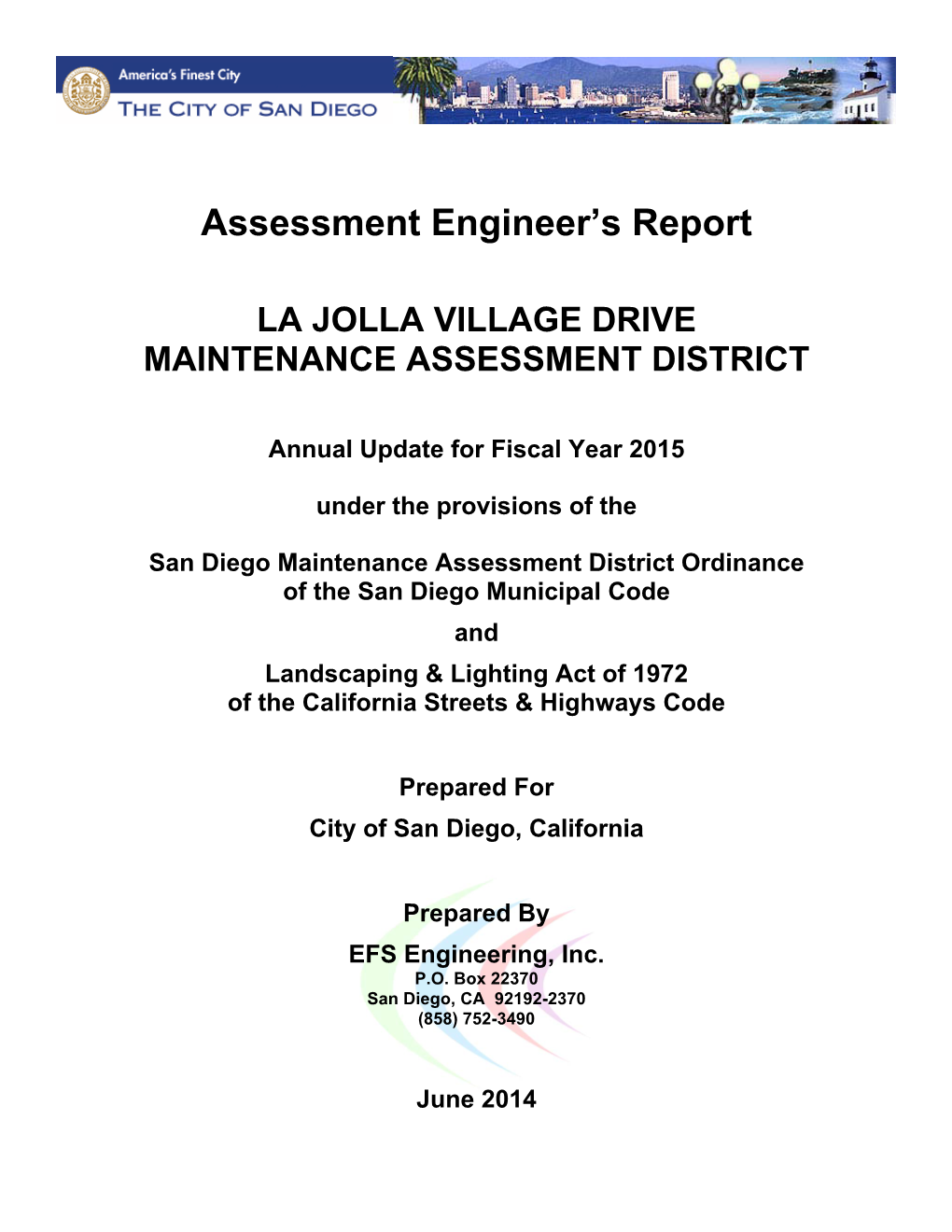 La Jolla Village Drive Maintenance Assessment District