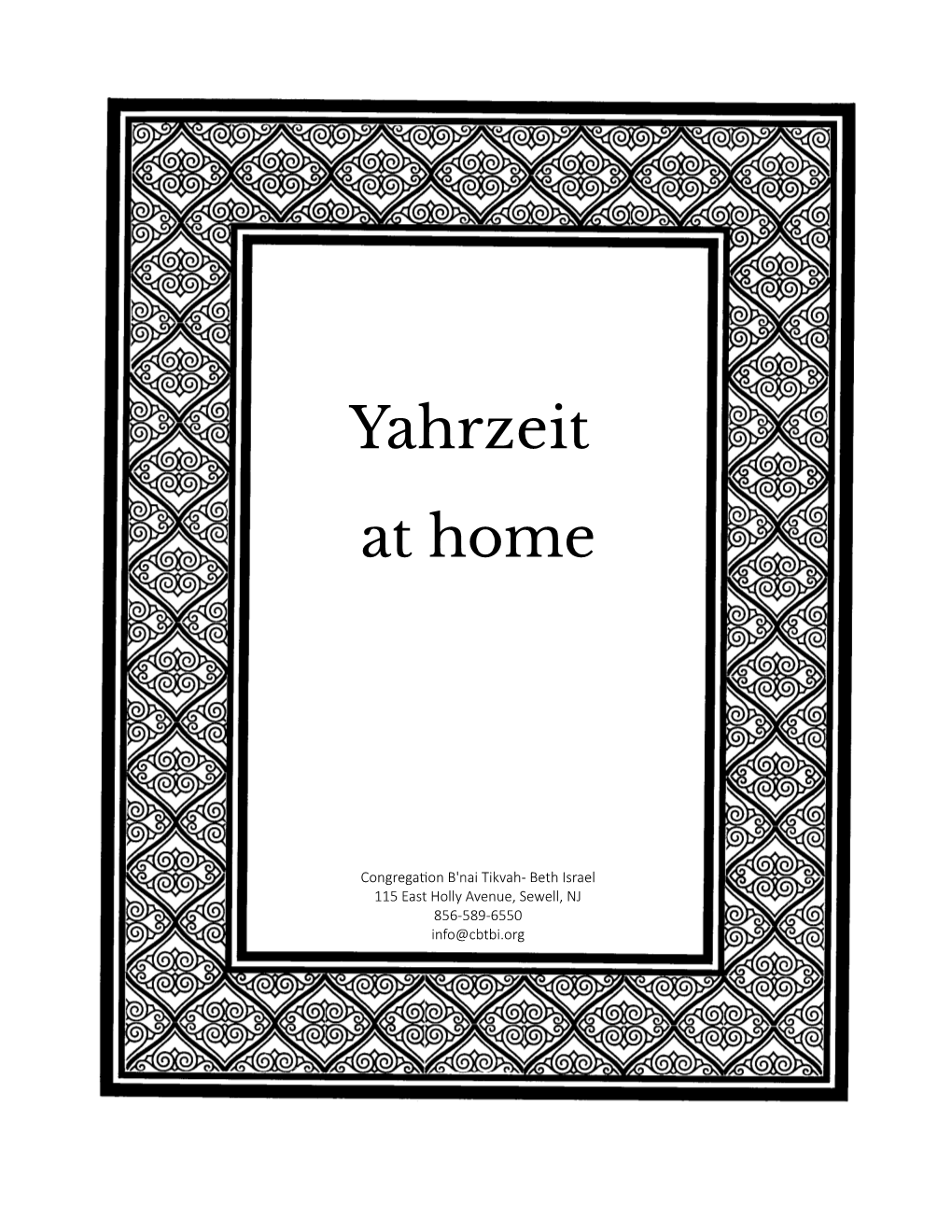 Yahrzeit at Home