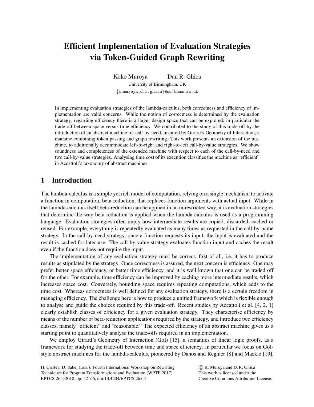 Efficient Implementation of Evaluation Strategies Via Token-Guided Graph