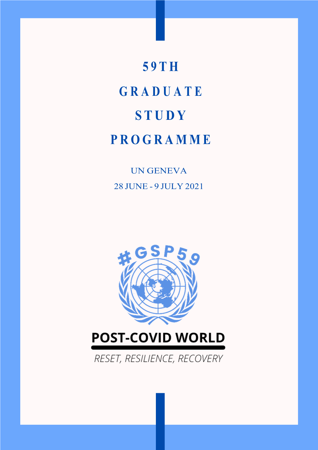 5 9 Th Graduate Study Programme