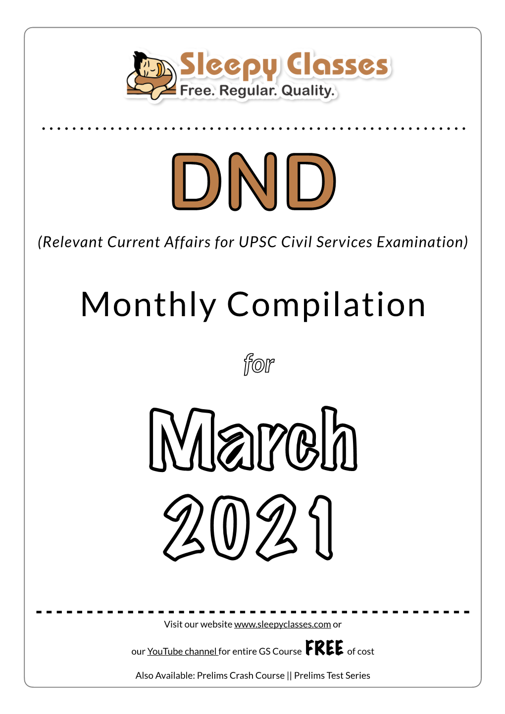 DND March 2021