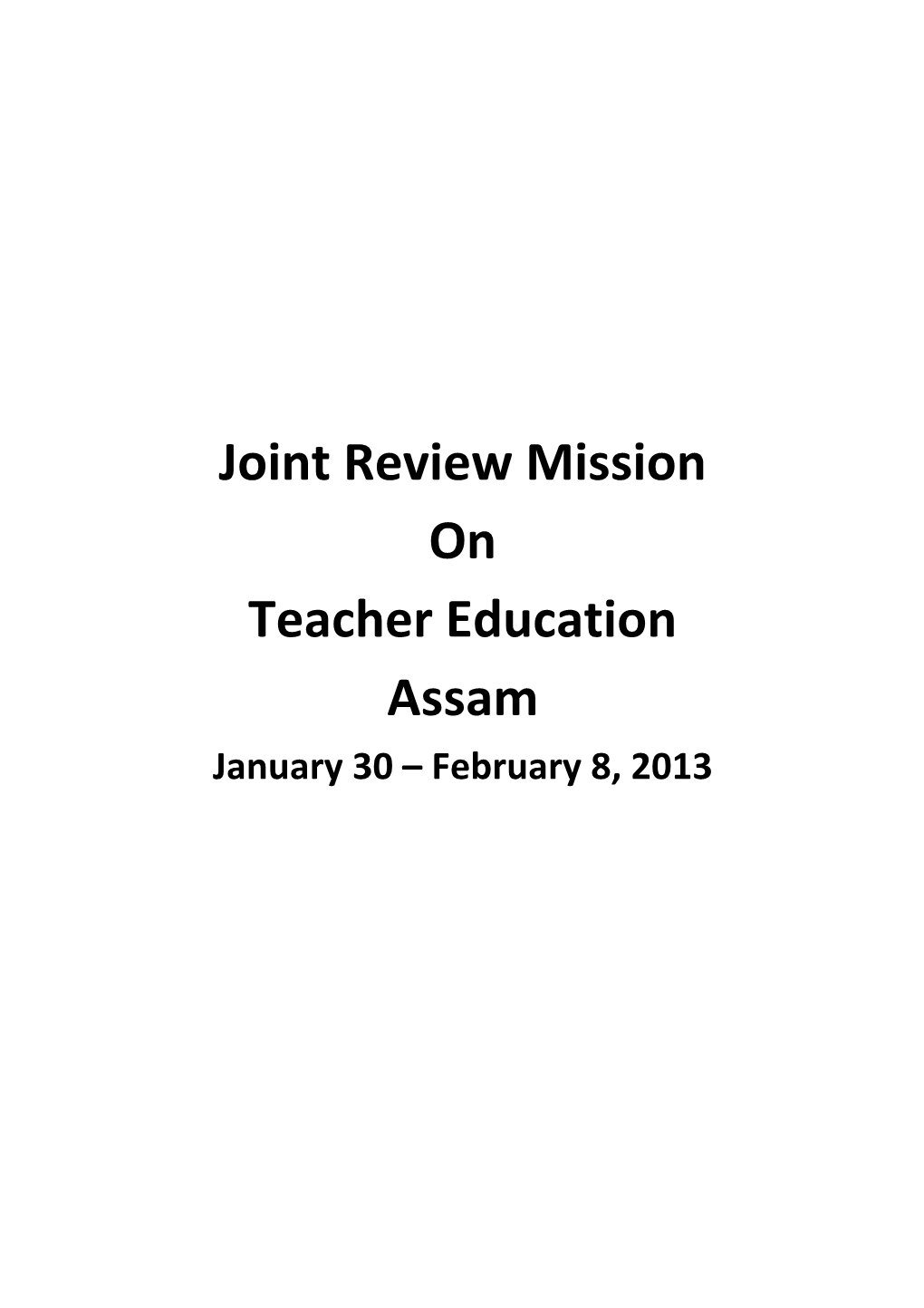 JRM Report Assam TE