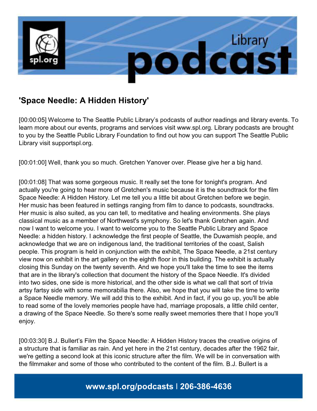 'Space Needle: a Hidden History'