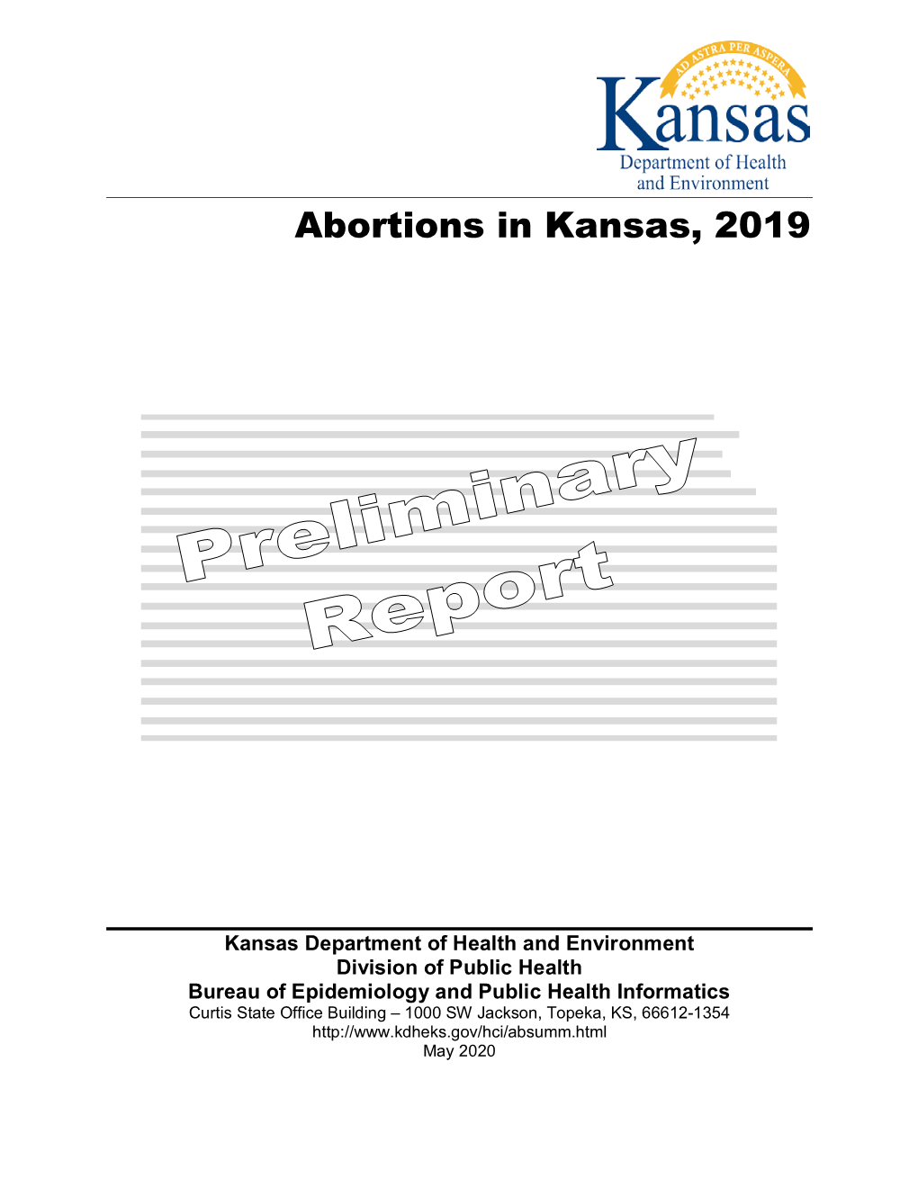 Abortions in Kansas, 2019, Preliminary Report