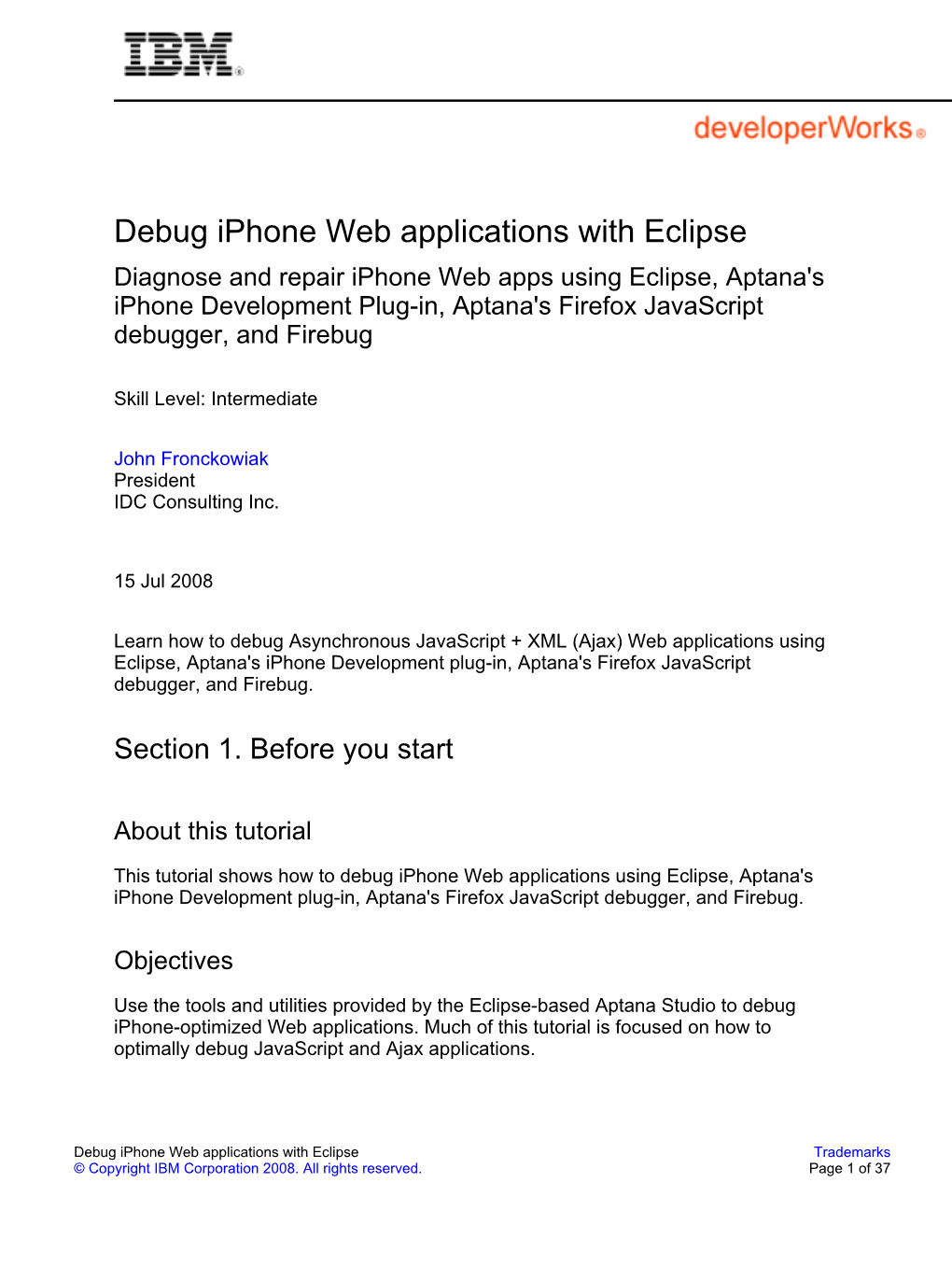 Debug Iphone Web Applications with Eclipse