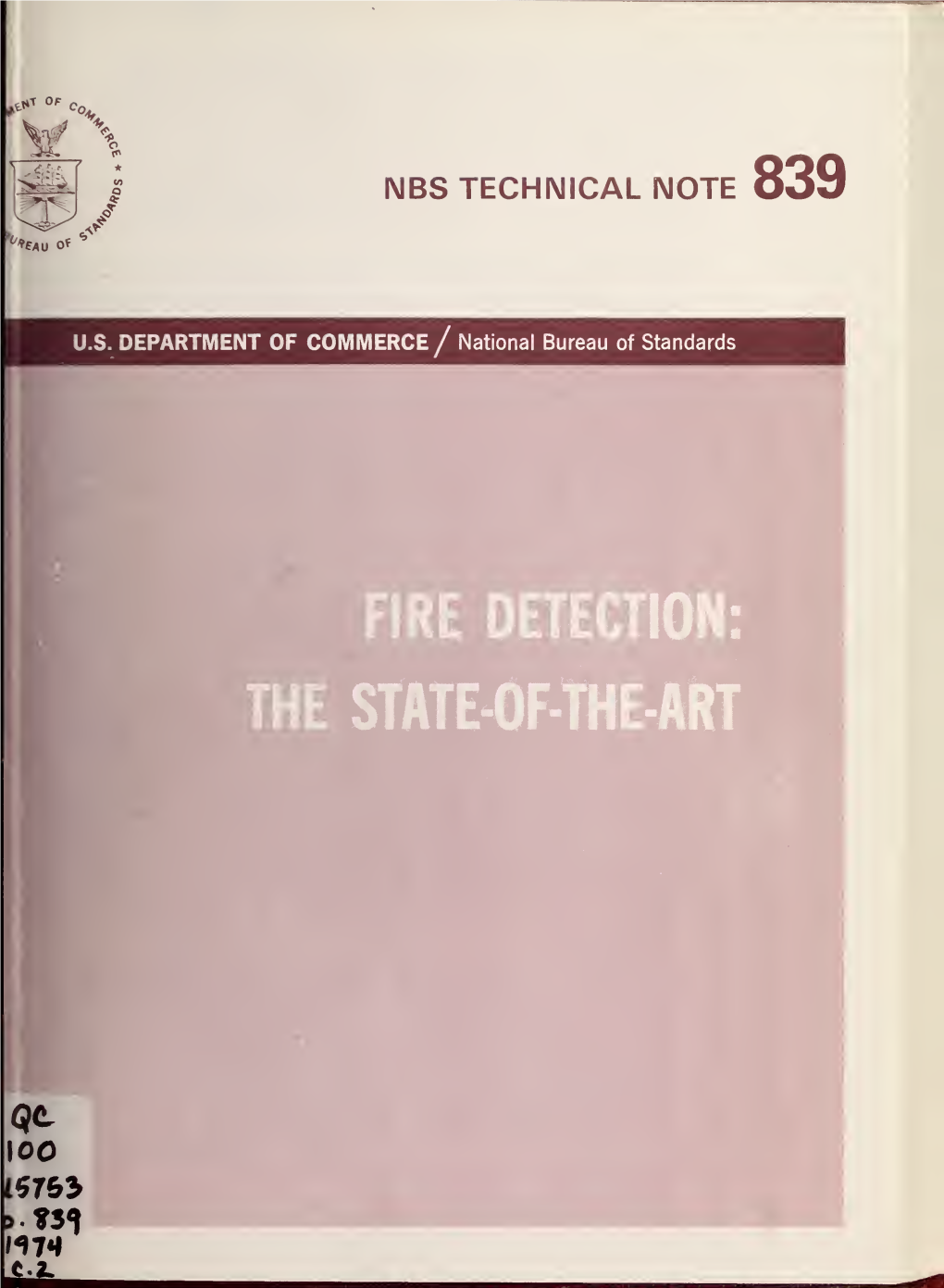 Fire Detection : the State-Of-The-Art