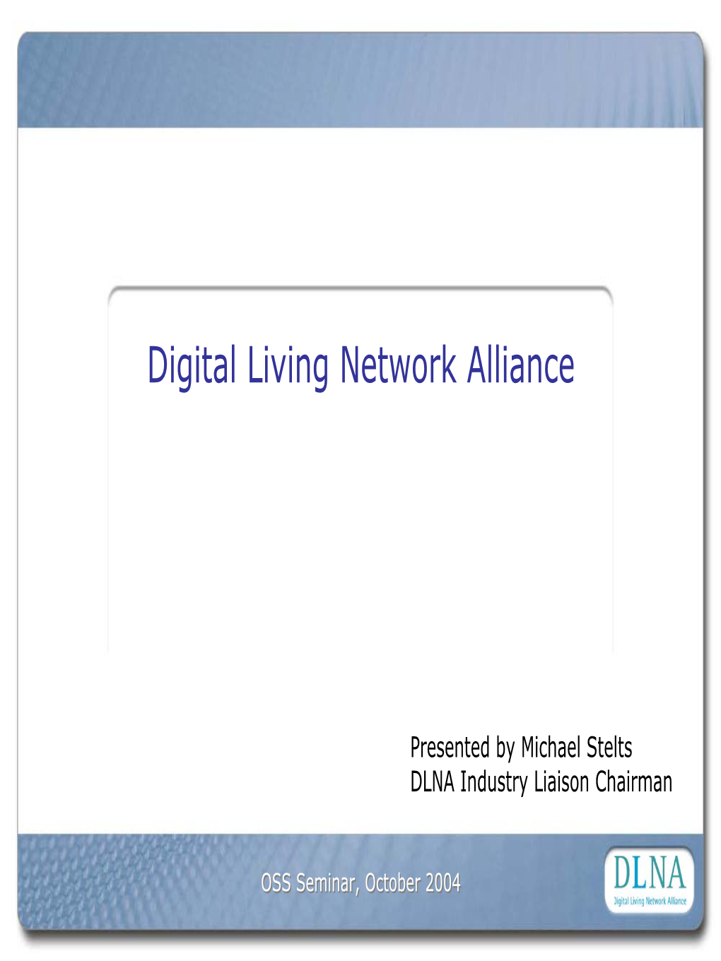 Digital Living Network Alliance