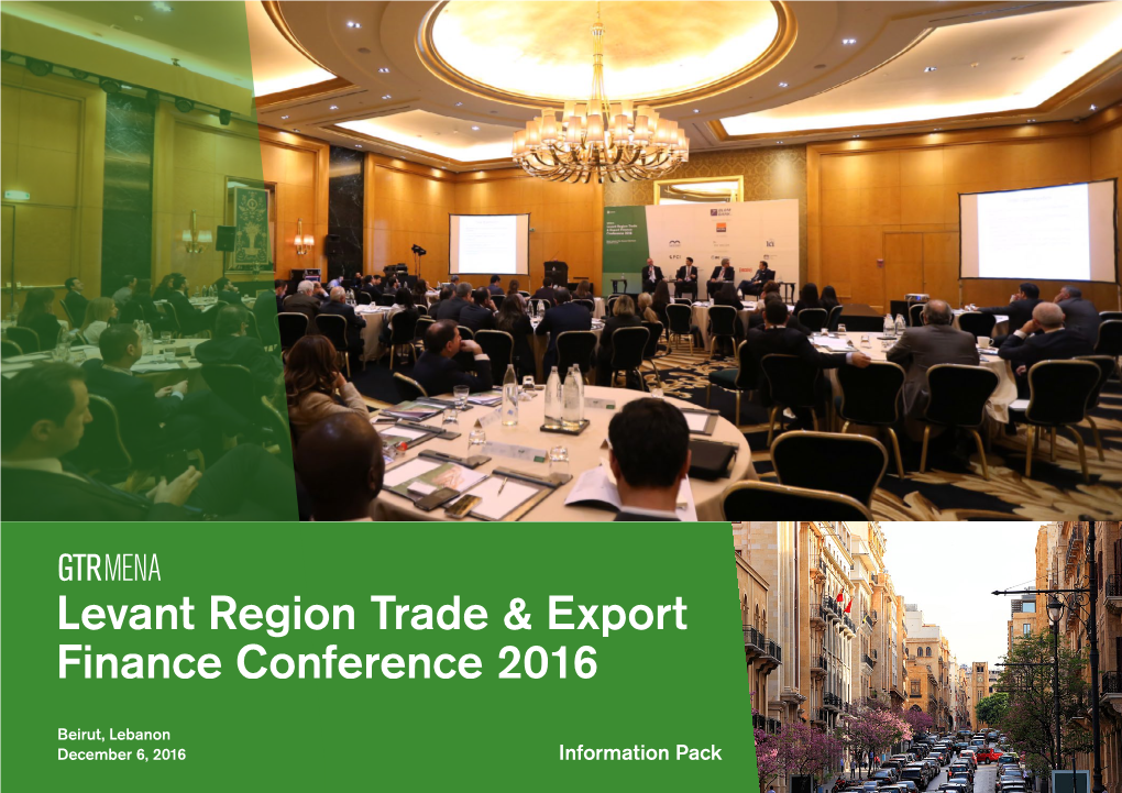 Levant Region Trade & Export Finance Conference 2016