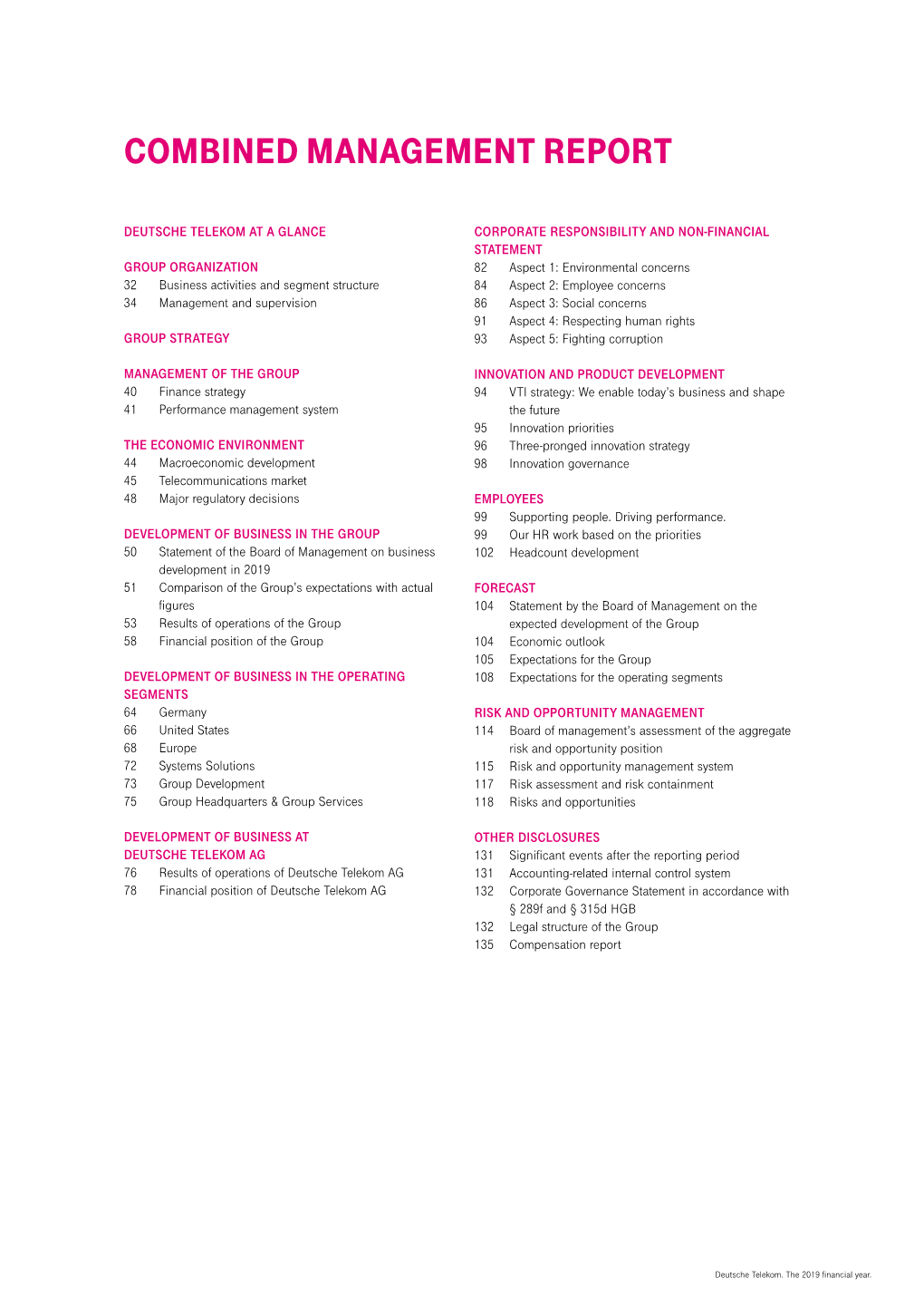 Combined Management Report 2019