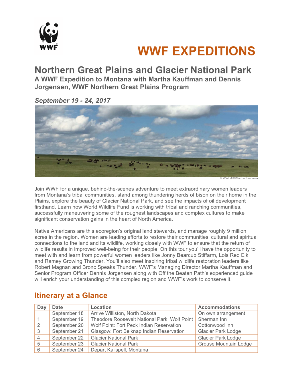 Wwf Expeditions