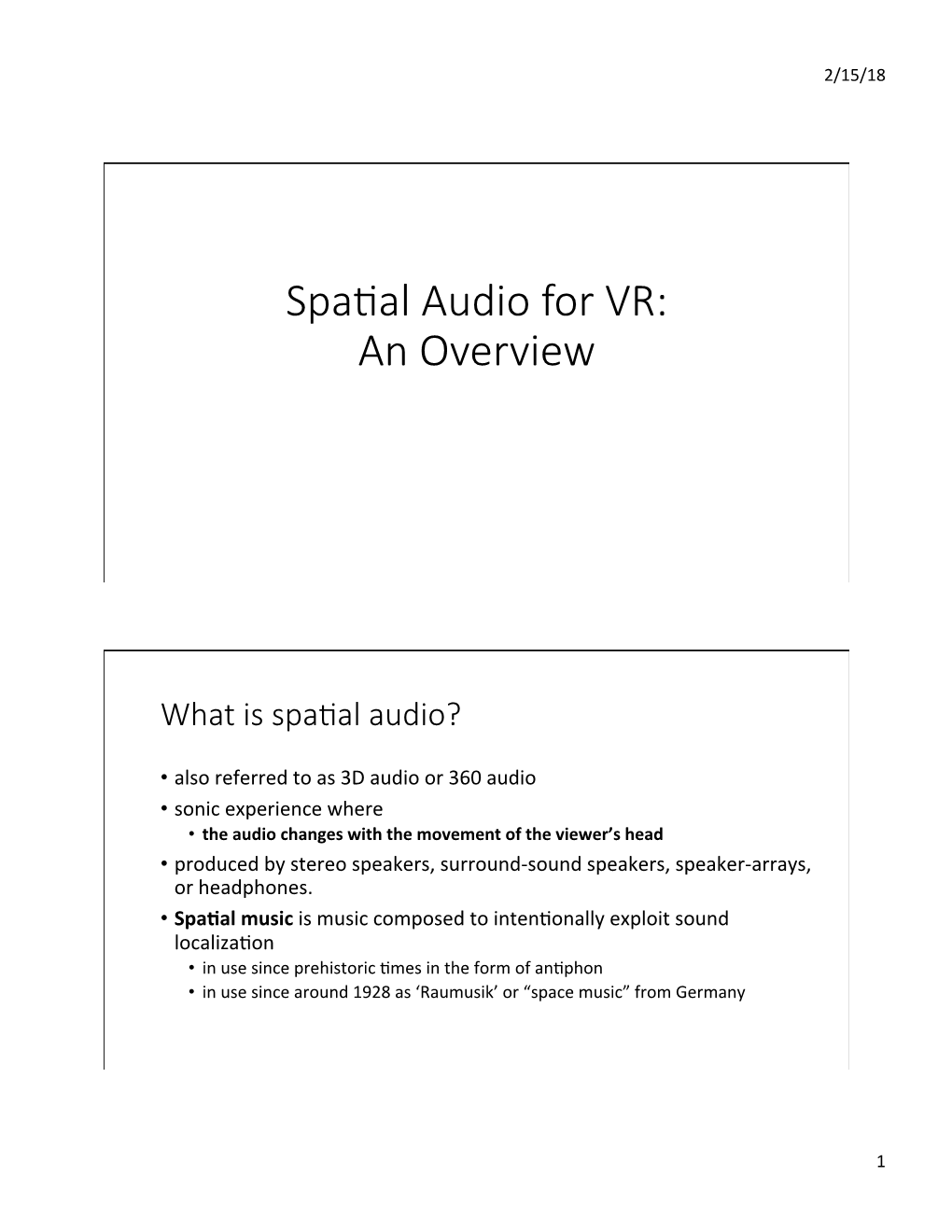 Spatial Audio.Pptx