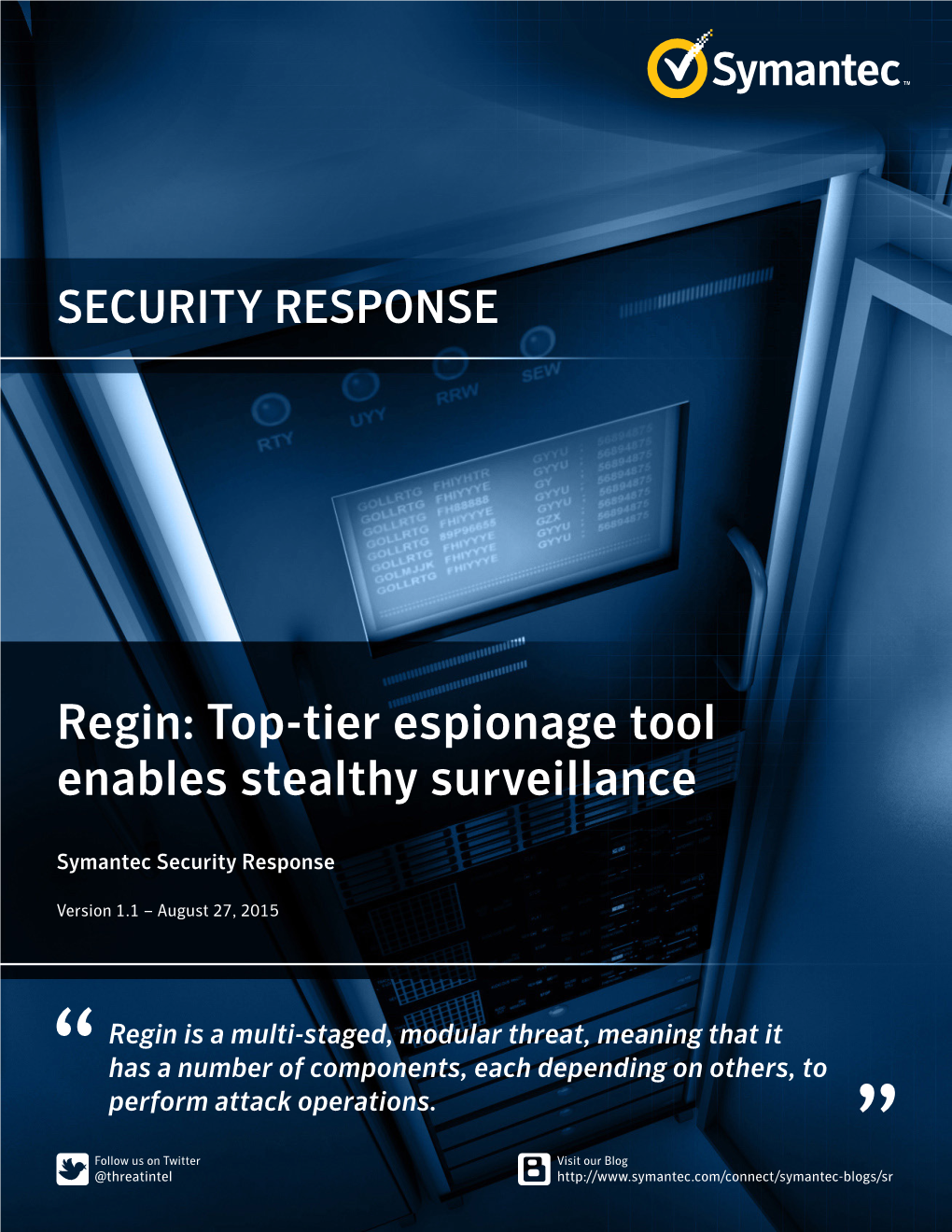 Regin: Top-Tier Espionage Tool Enables Stealthy Surveillance