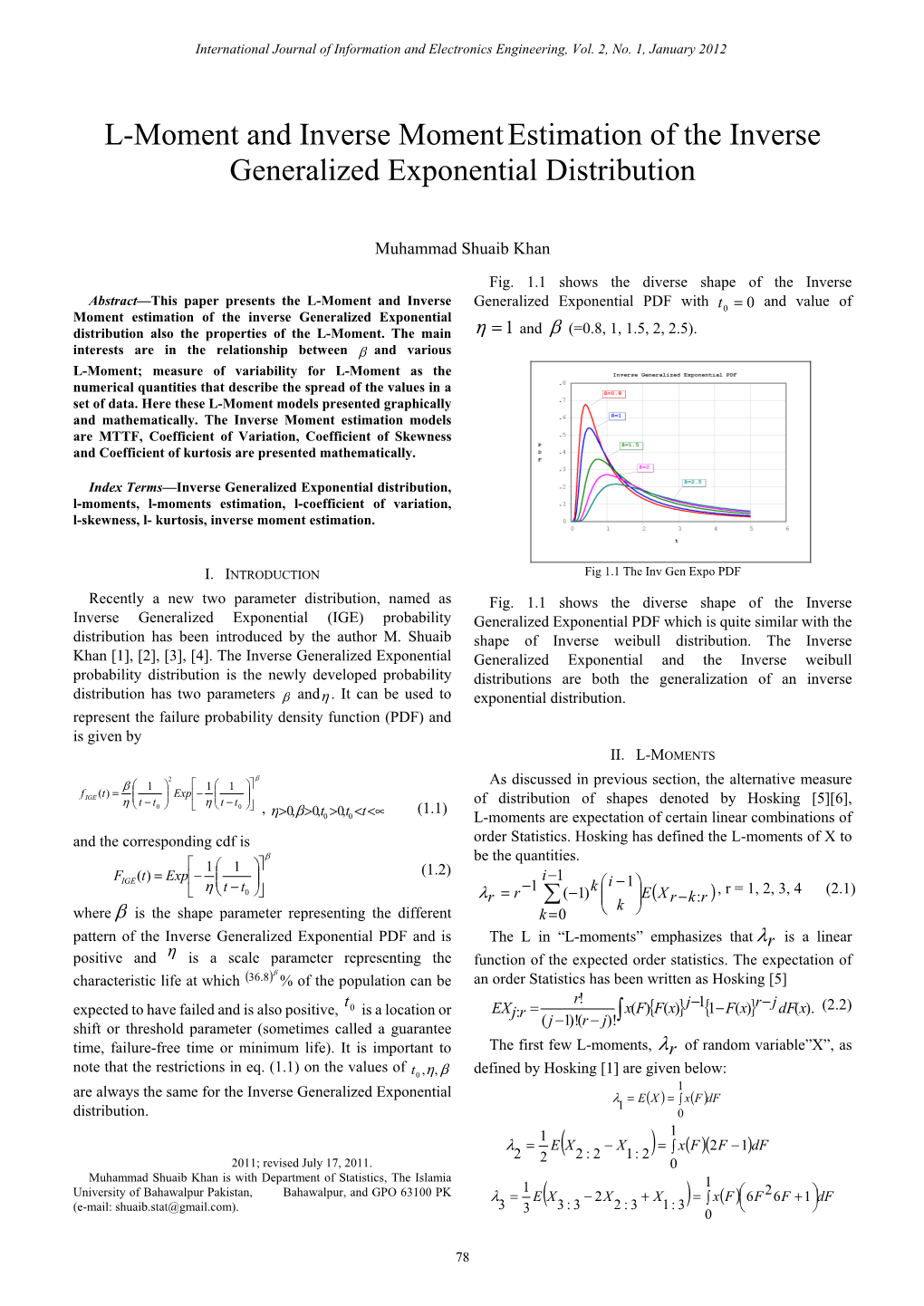 L-Moment and Inverse Momentestimation of the Inverse Generalized Exponential Distribution