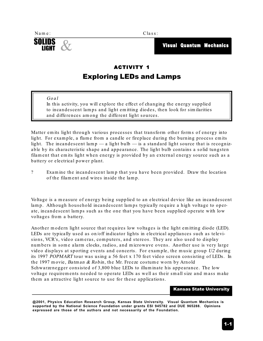 SOLIDS Visual Quantum Mechanics LIGHT &