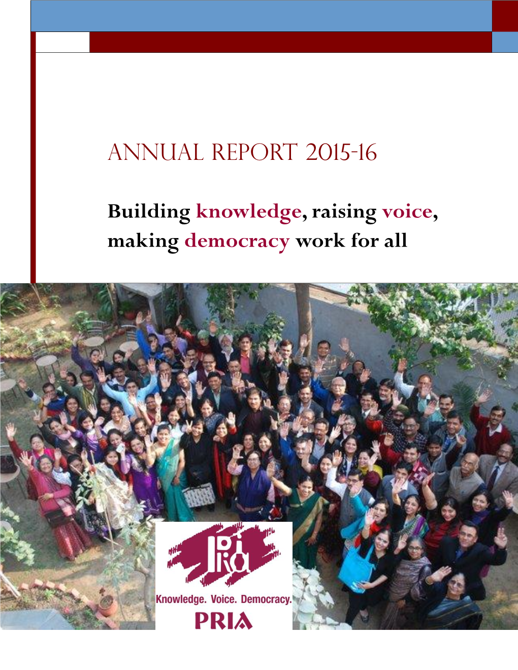 34Th Annual Report 2015-16