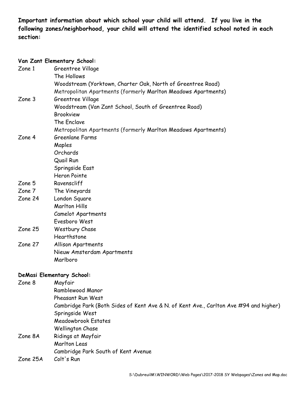 Evesham Township School District