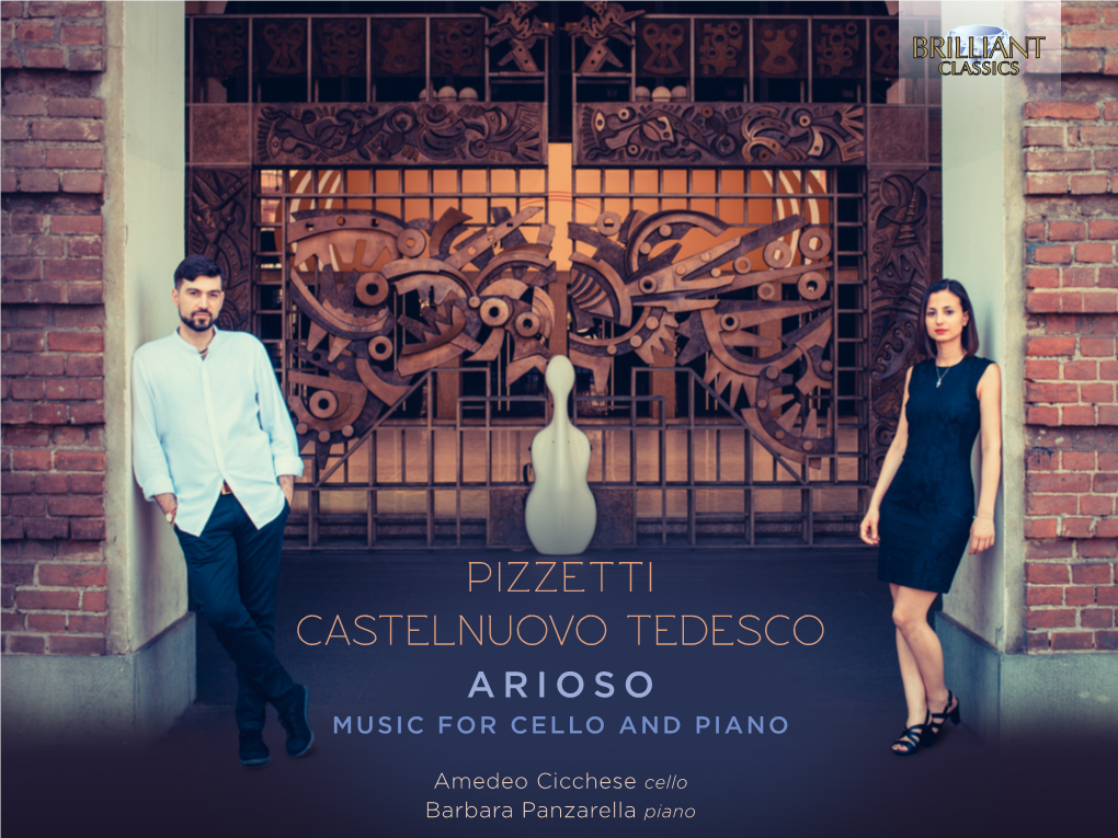 Pizzetti Castelnuovo Tedesco Arioso Music for Cello and Piano