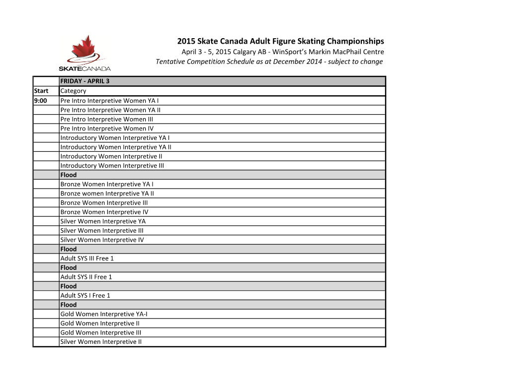 2015 Skate Canada Adult Figure Skating Championships