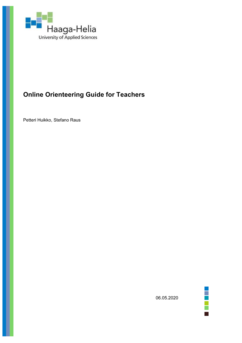 Online Orienteering Guide for Teachers