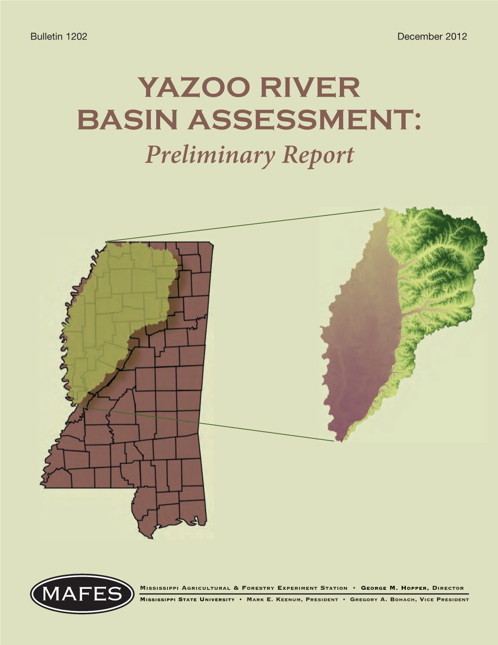 YAZOO RIVER BASIN ASSESSMENT: Preliminary Report