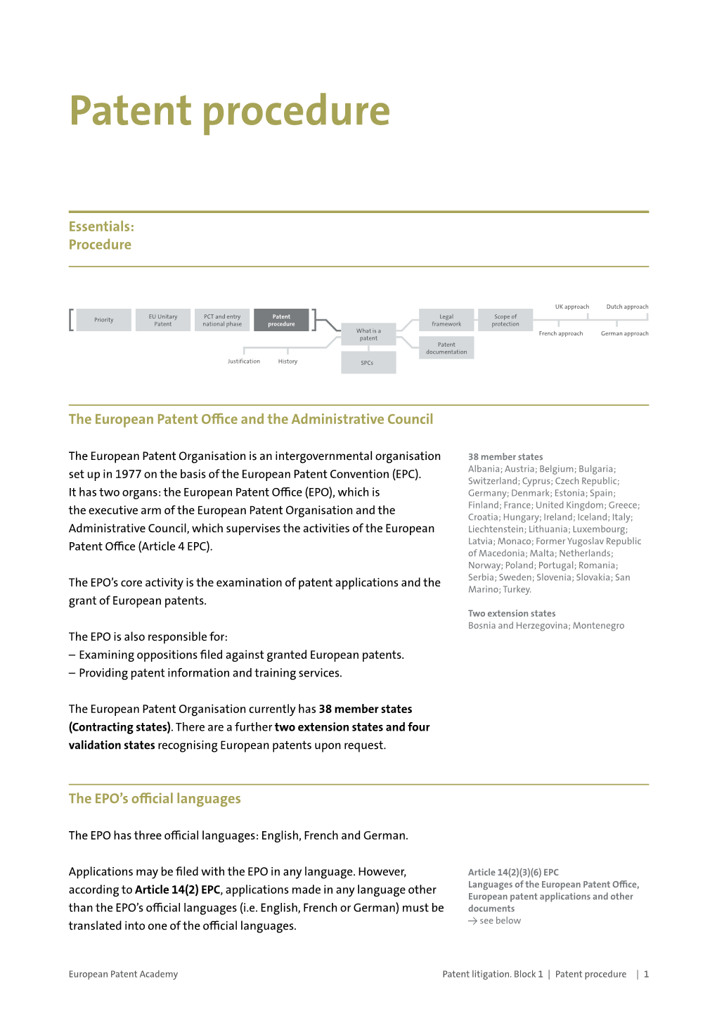 Patent Procedure