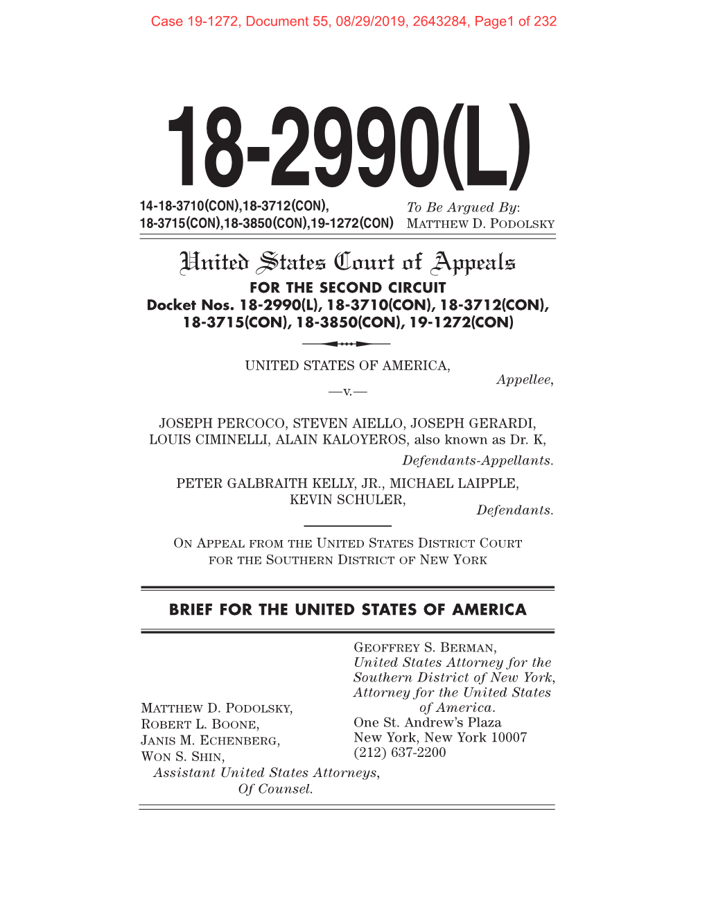 United States Court of Appeals for the SECOND CIRCUIT Docket Nos