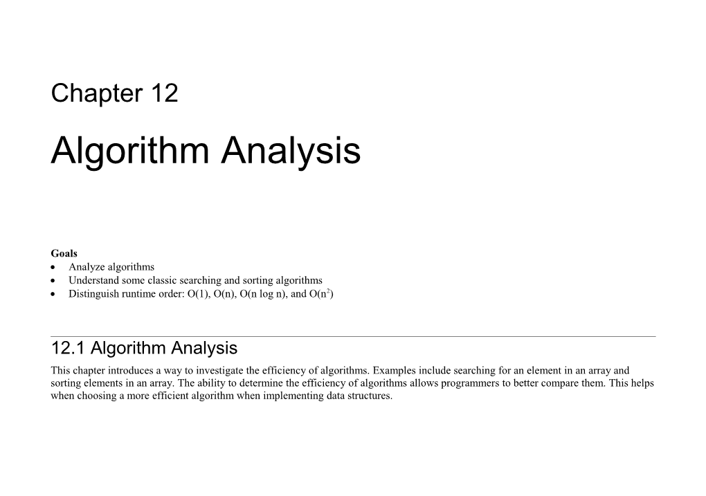 Understand Some Classic Searching and Sorting Algorithms