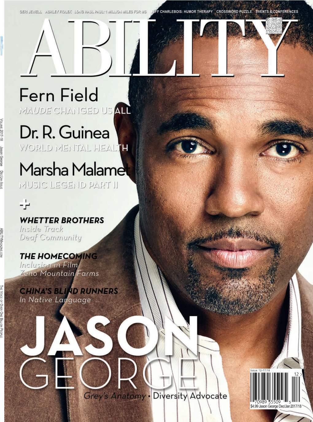 0 $4.99 ISSUE 12-12 $4.99 Jason George Dec/Jan 2017/18 Greorge