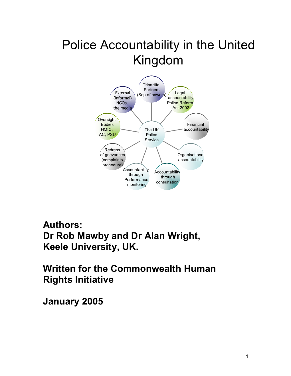 Police Accountability in the United Kingdom