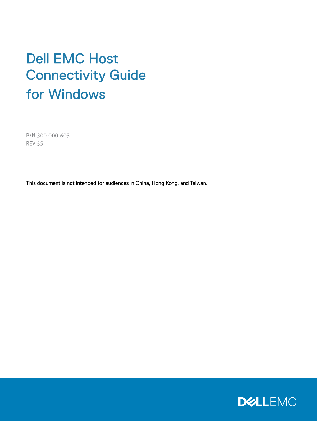 Dell EMC Host Connectivity Guide for Windows