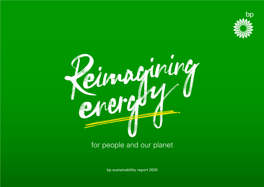 Sustainability Report 2020 Sustainability at Bp 2020 at a Glance Our Foundations Our Focus Areas Embedding Sustainability External Collaborations Our Reporting
