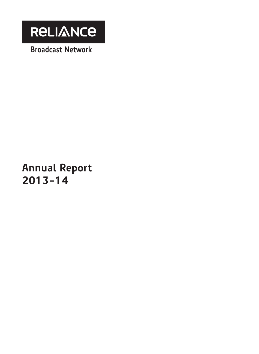 Annual Report 2013-14 Dhirubhai H