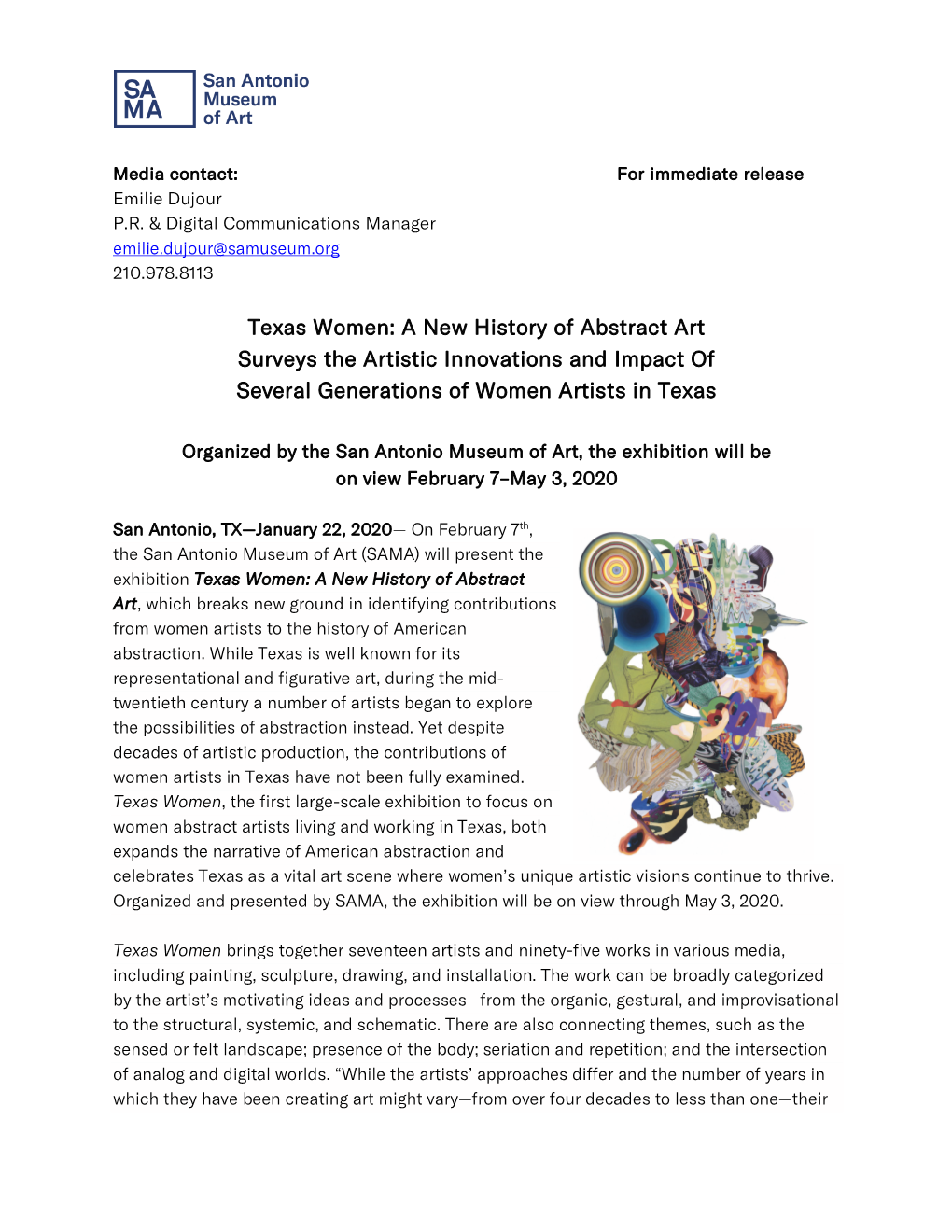 Texas Women: a New History of Abstract Art Surveys the Artistic Innovations and Impact of Several Generations of Women Artists in Texas