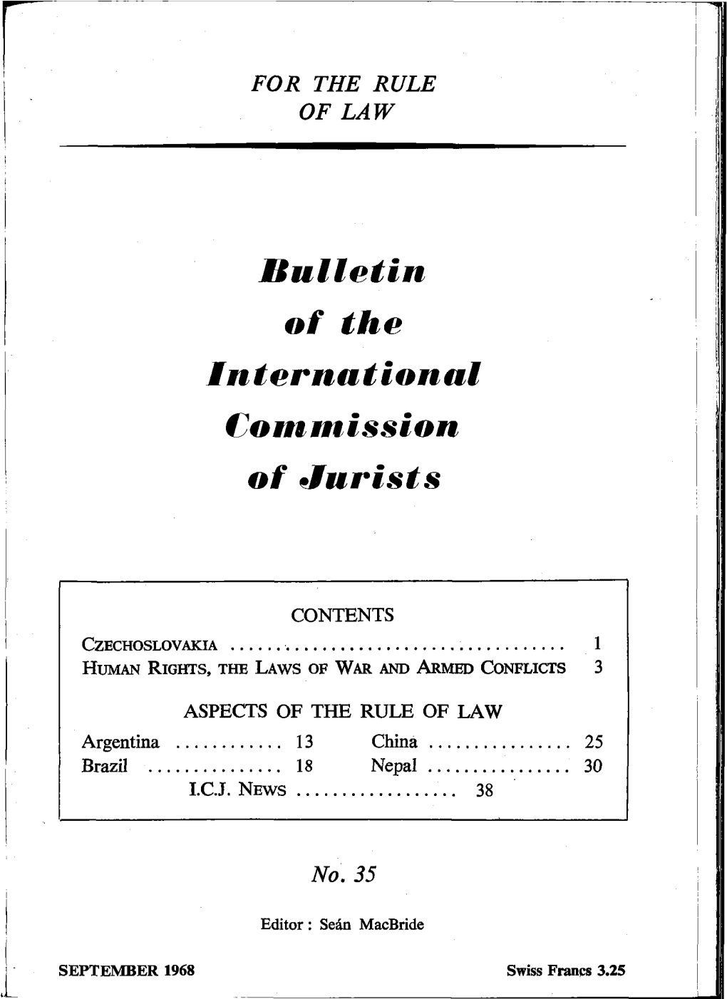 ICJ Bulletin-35-1968-Eng