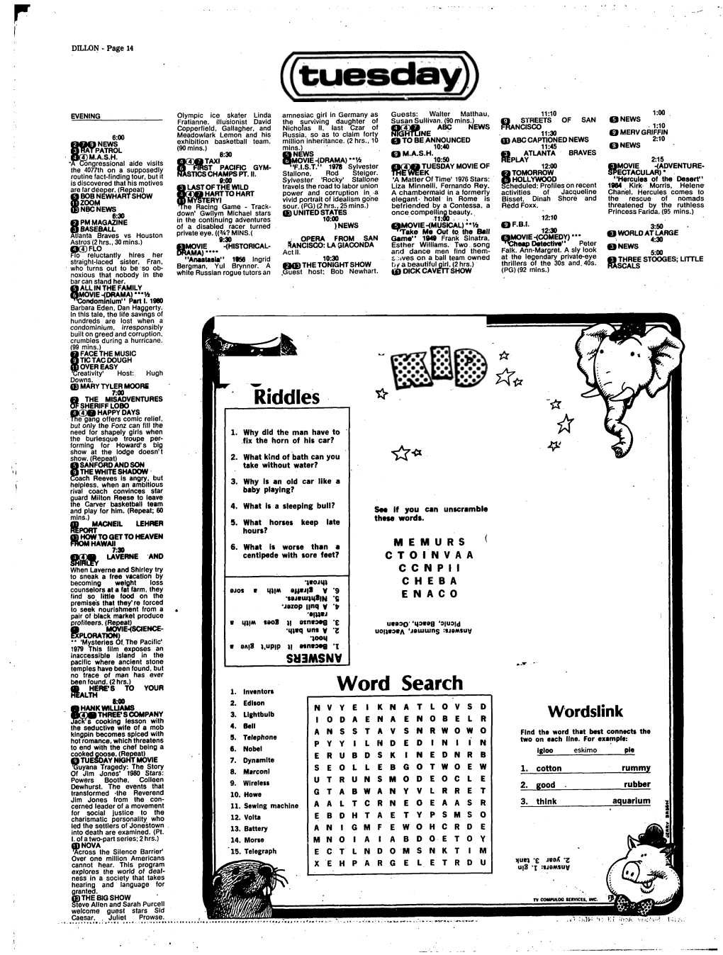 Riddles Word Search