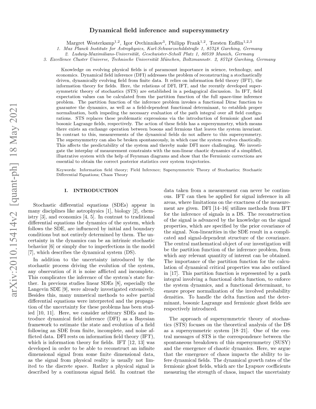 Arxiv:2010.15414V2 [Quant-Ph] 18 May 2021 Besides This, Many Numerical Methods to Solve Partial Densities