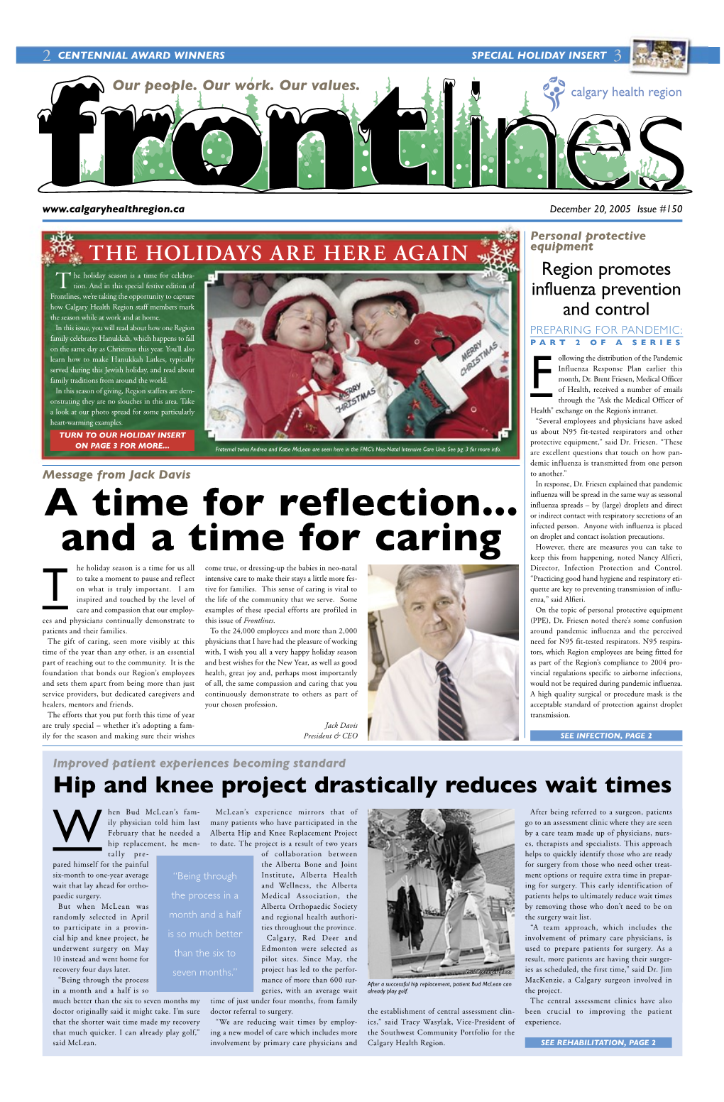 Biweekly Employee Newsletter, Calgary Health