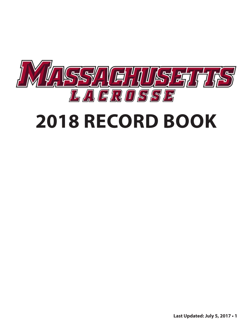 2018 Record Book