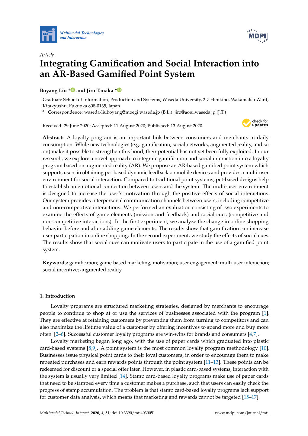 Integrating Gamification and Social Interaction Into an AR-Based Gamified Point System