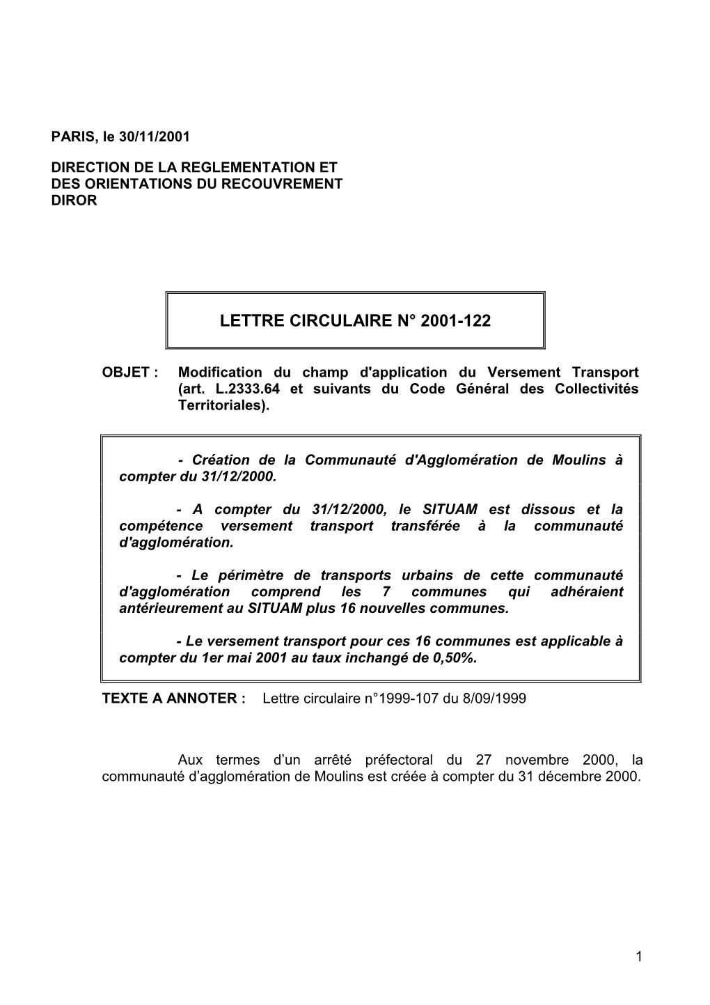 Versement Transport Moulins