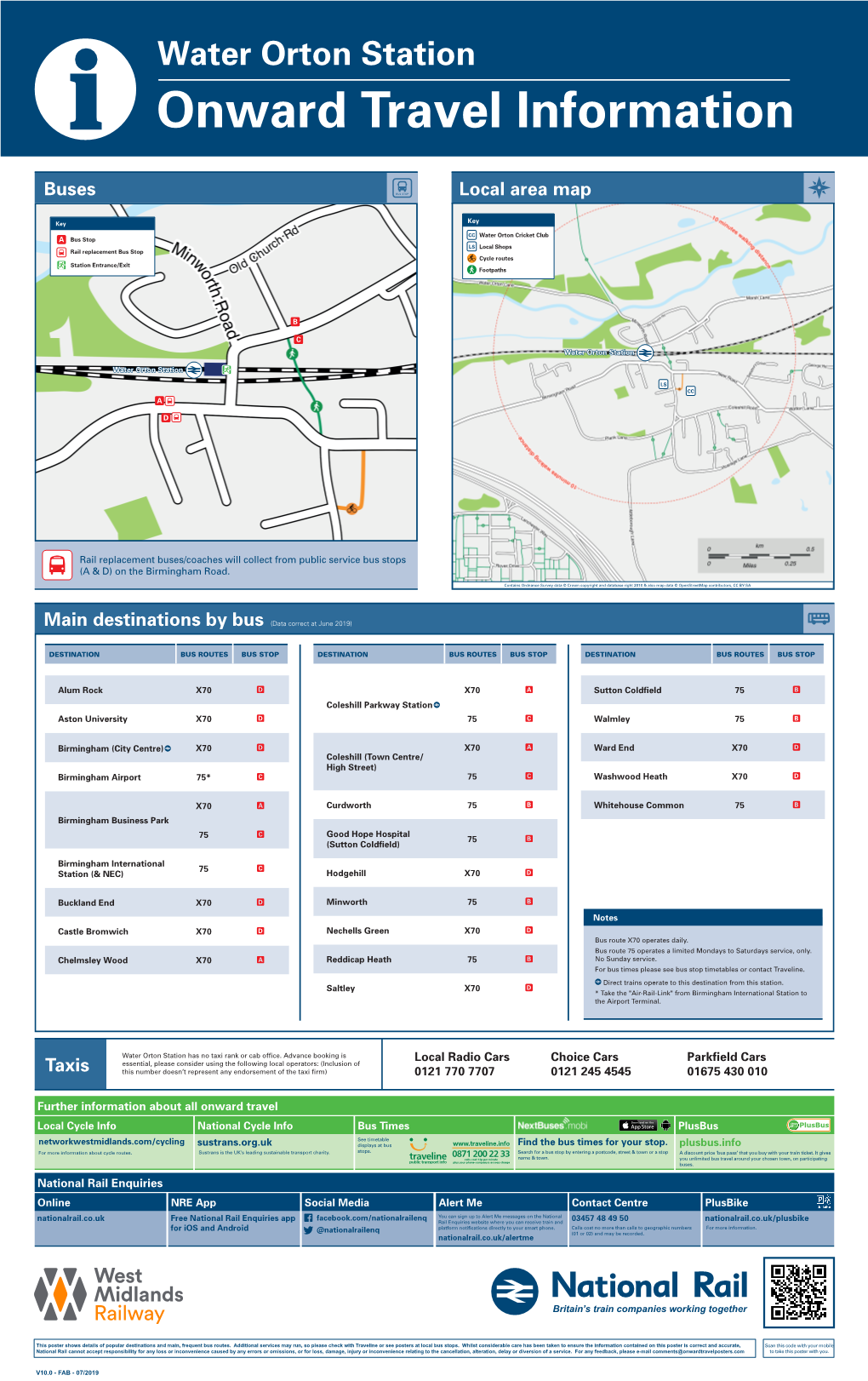 X70 D X70 a Sutton Coldfield 75 B Coleshill Parkway Station ^ Aston University X70 D 75 C Walmley 75 B