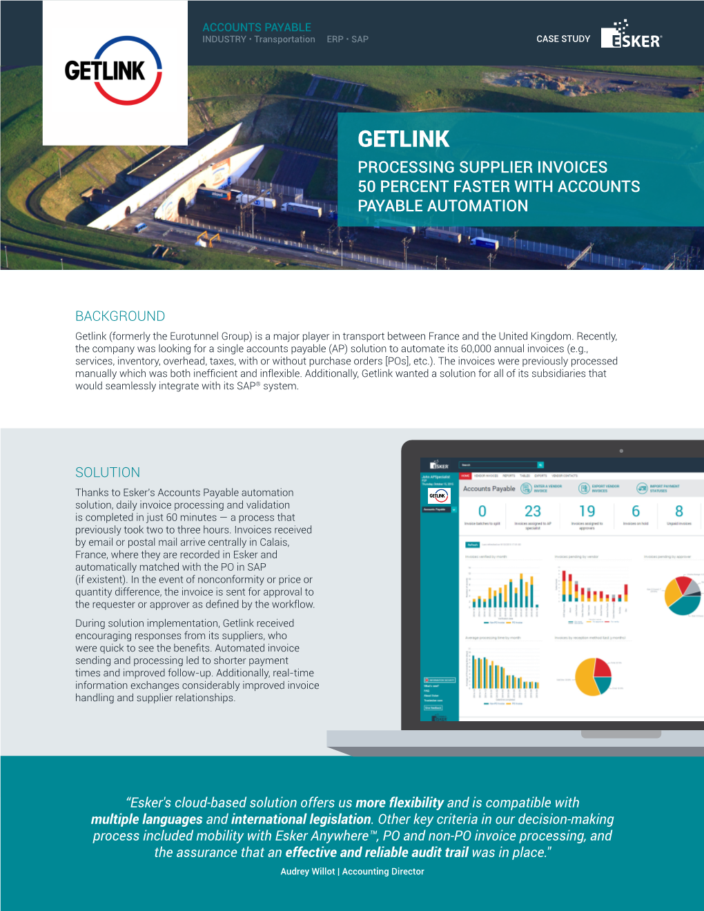 Getlink Processing Supplier Invoices 50 Percent Faster with Accounts Payable Automation