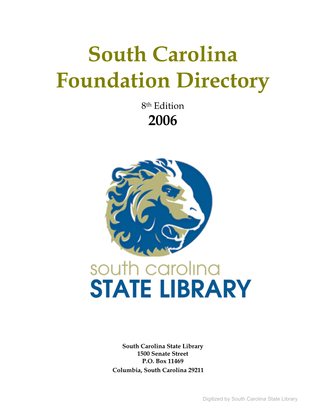 South Carolina Foundation Directory