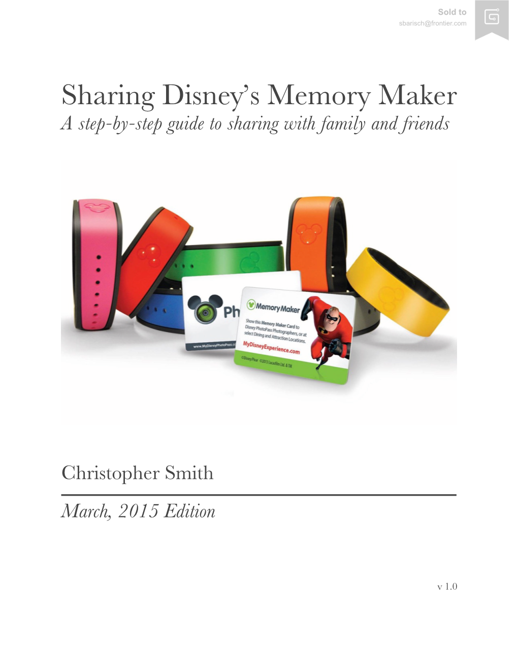 Sharing Disney's Memory Maker