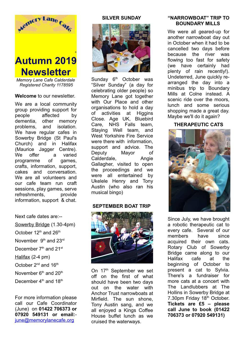 Autumn 2019 Newsletter