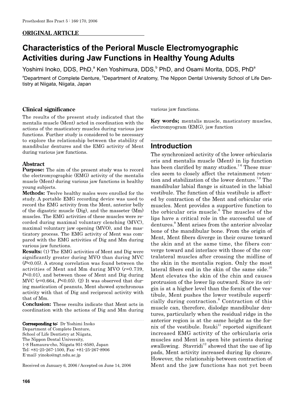 Characteristics of the Perioral Muscle Electromyographic Activities During