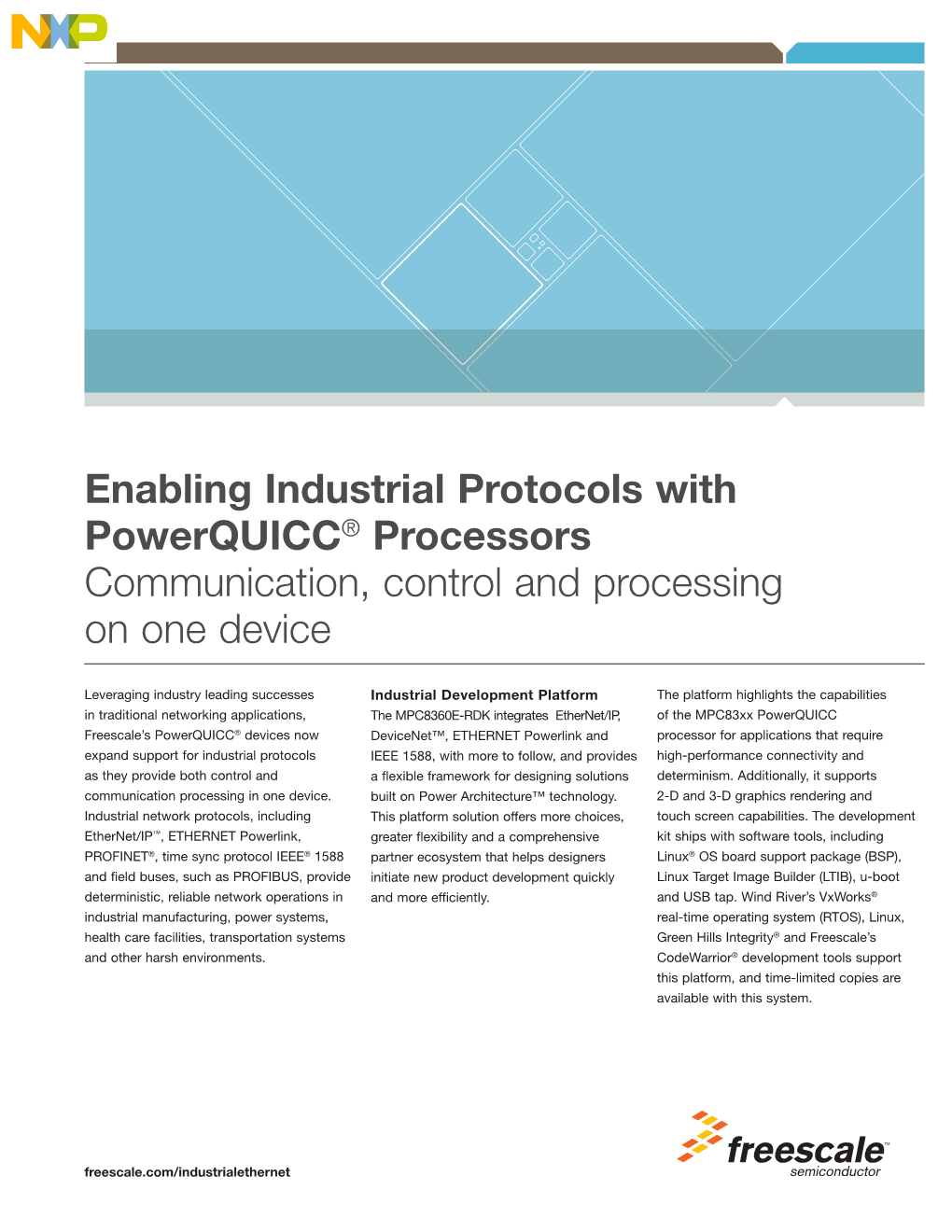 Enabling Industrial Protocols with Powerquicc ® ® Processors