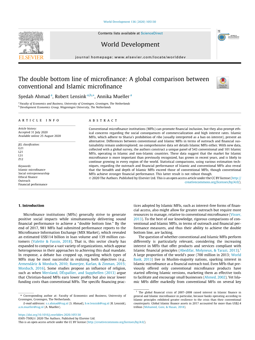 A Global Comparison Between Conventional And