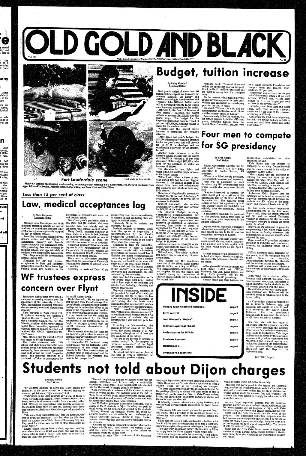 Students· Not Told About Diion Charges